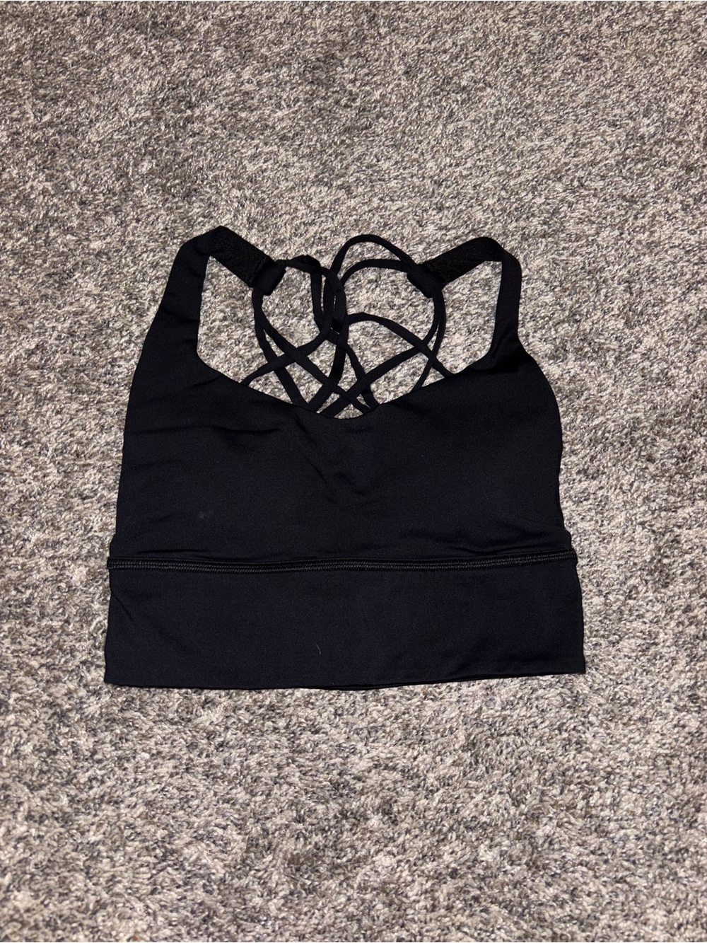 lululemon athletica Black Strappy Back Sports Bra